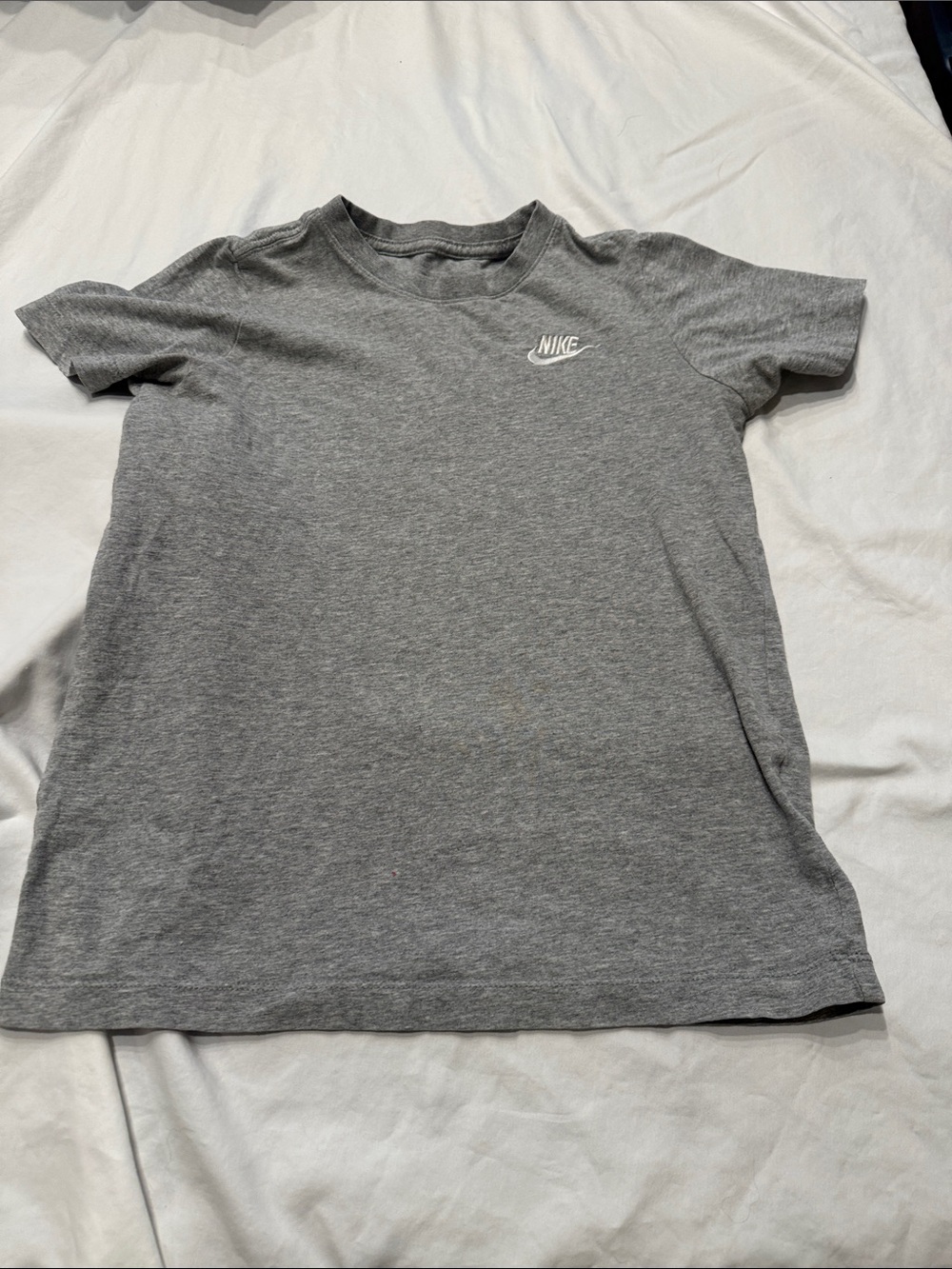 Nike Heather Gray Logo Crew Tee